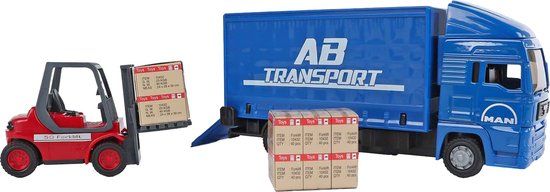 Kids Globe MAN Truck with Forklift - 17cm