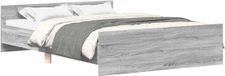 vidaXL Bedframe met hoofd- en voeteneinde, grijs sonoma, 120x190 cm