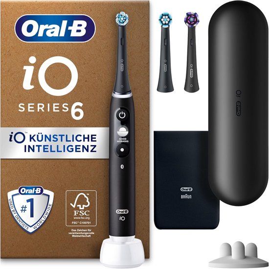 Oral-B iO Series 6 Plus Elektrische Tandenborstel – Zwart