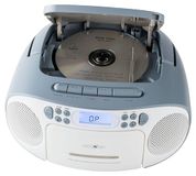 REFLEXION RCR2260 CD-speler met cassette en radio voor netvoeding en batterijen (FM-radio, LCD-display, AUX-ingang, hoofdtelefoonaansluiting) wit/blauw