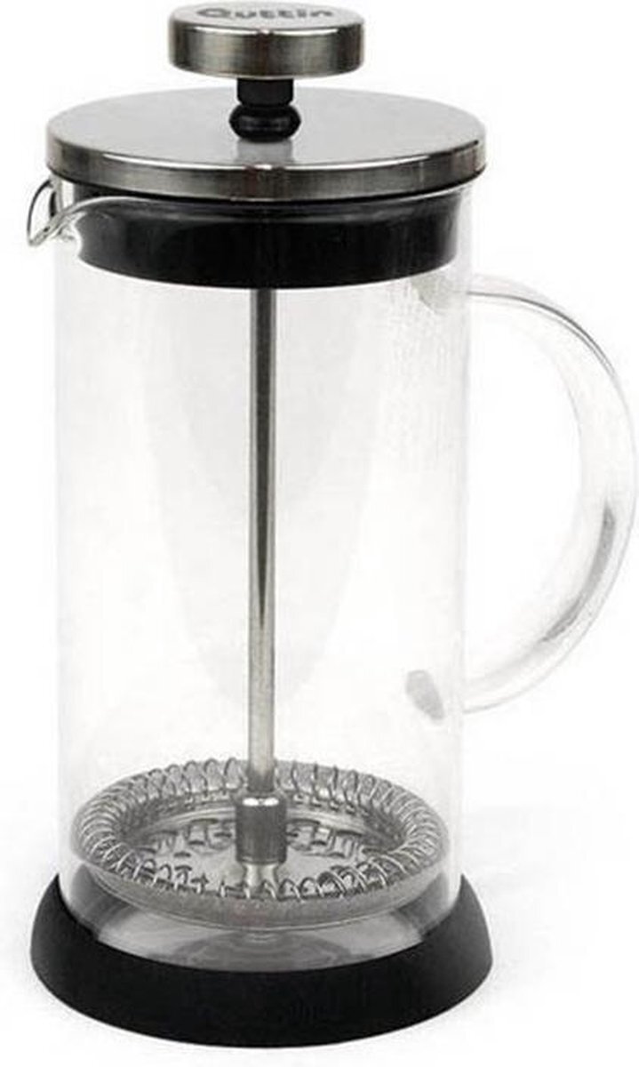 Quttin French Press Coffee Maker And Coffee Pot In One - Tea Maker 600ml - Boross - Glass - Sleek Design - Easy To Use And Clean