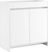 vidaXL Meuble sous lavabo blanc 78,5 x 37,5 x 81 cm Bois d'ingénierie