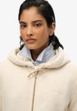 Superdry Essential Logo Zip Hooded Vest Dames - Maat 14 - Crème
