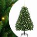 vidaXL Sapin de Noël artificiel 120 cm 150 LED Blanc chaud PVC et Acier Vert