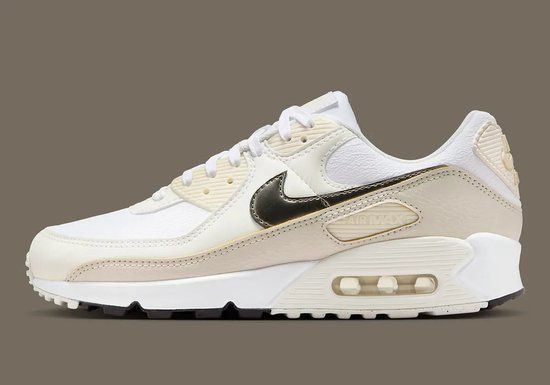 Nike Air Max 90 'White & Flat Pewter' (Women's) - Size 42