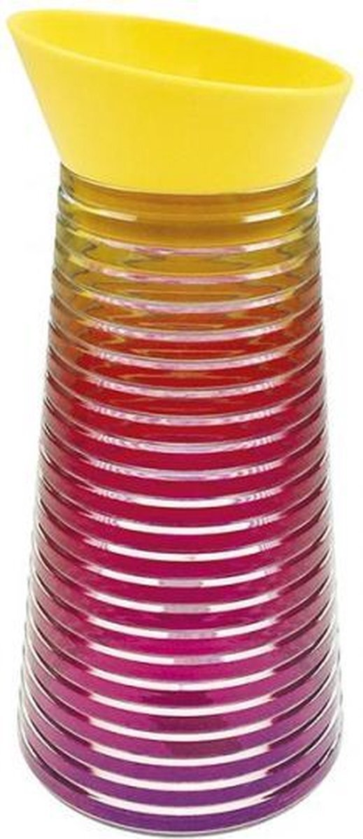 Zak!Designs Swirl - Waterkaraf - 1 liter - Regenboog Warm