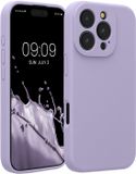 kwmobile telefoonhoesje geschikt voor Apple iPhone 16 Pro - TPU backcover met siliconen coating - Smartphone case in lavendel