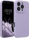kwmobile telefoonhoesje geschikt voor Apple iPhone 16 Pro - TPU backcover met siliconen coating - Smartphone case in lavendel