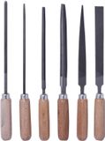 Bernstein Tools for Electronics 5-240 Set sleutelvijlen met houten heft in etui 6-dlg. Lengte 100 mm 1 stuk(s)