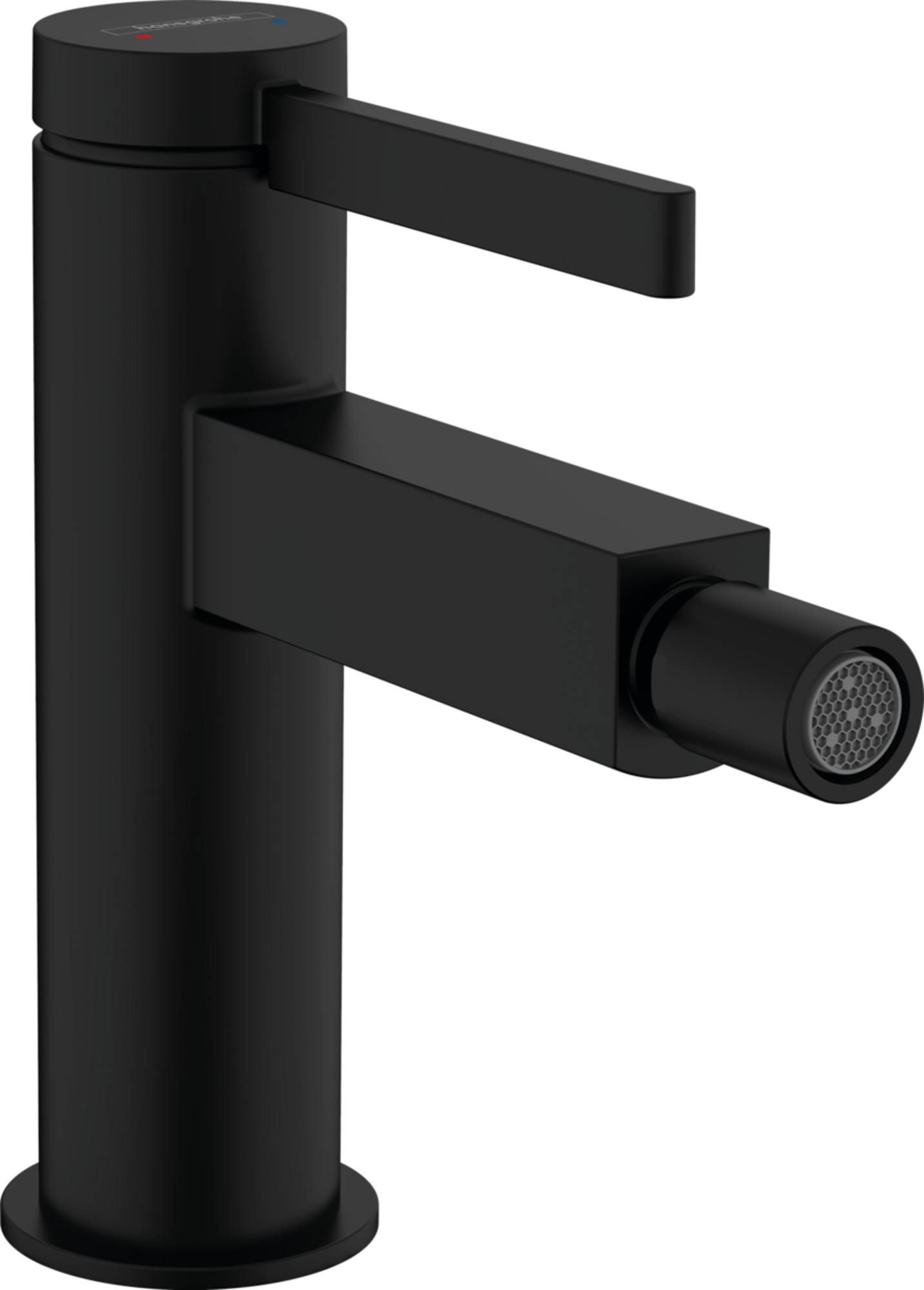 Hansgrohe Finoris Bidetkraan - Mat Zwart - Push-Open Afvoer