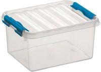 Sunware - Q-line opbergbox 2L transparant blauw