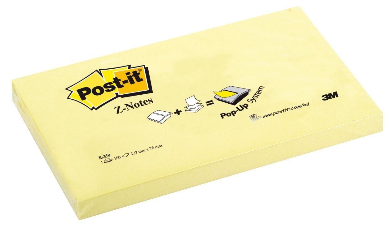 Post-it R350 Zelfklevend notitiepapier - Geel - 100 vel