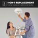 HOFTRONIC™ E27 LED Lamp - 10,5 Watt 1055 lumen - 2700K Warm wit licht - Grote fitting - Vervangt 75 Watt