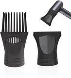 Merkloos / Sans marque Dailygoods - Haardroger mondstuk - Universele diffuser - Zwart - 2 stuks