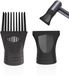Merkloos / Sans marque Dailygoods - Haardroger mondstuk - Universele diffuser - Zwart - 2 stuks