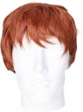 Rubies perruque de déguisement pour hommes - Rouge - Cheveux courts