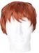 Rubies perruque de déguisement pour hommes - Rouge - Cheveux courts