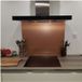 Crédence composite aspect aluminium cuivre brossé - Hauteur 60 cm x Largeur 50 cm