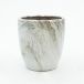Bloempot egg hoog emperor marmerlook d39h42 grijs binnen