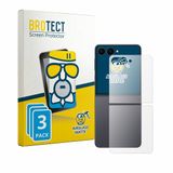 BROTECT - Screenprotector voor Samsung Galaxy Z Flip 8 (Achterkant) - Folie Beschermfolie Beschermglas matte 3 Stuks