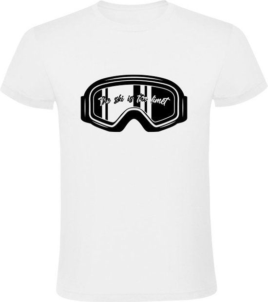 The ski is the limet Heren T-shirt - Wit - 4XL