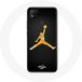 Maniacase Etui voor Xiaomi Redmi 9C air michael jordan logo geel