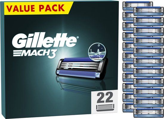 Gillette Mach3 Navulmesjes - 22 stuks