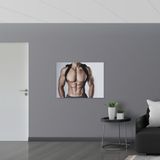 Merkloos / Sans marque Poster - Bodybuilder - 100x75 cm - Glanzend