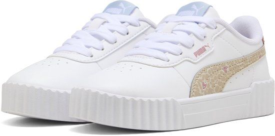 PUMA Carina 3.0 Winter Safari PS Meisjes Sneakers - Puma White-Birch
