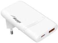 Akyga USB-oplader 65 W USB-C, USB-A Wit