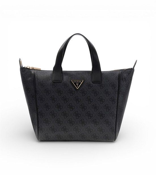 GUESS Follie Small Tote Bag Coal Logo donkergrijs