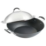 Circulon A1 Serie ScratchDefense Non Stick Wok met Stalen Deksel, 36cm