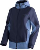 Maier Sports Damesjack met capuchon Brocken Blauw Waterdicht Winddicht Polyester Maat 54