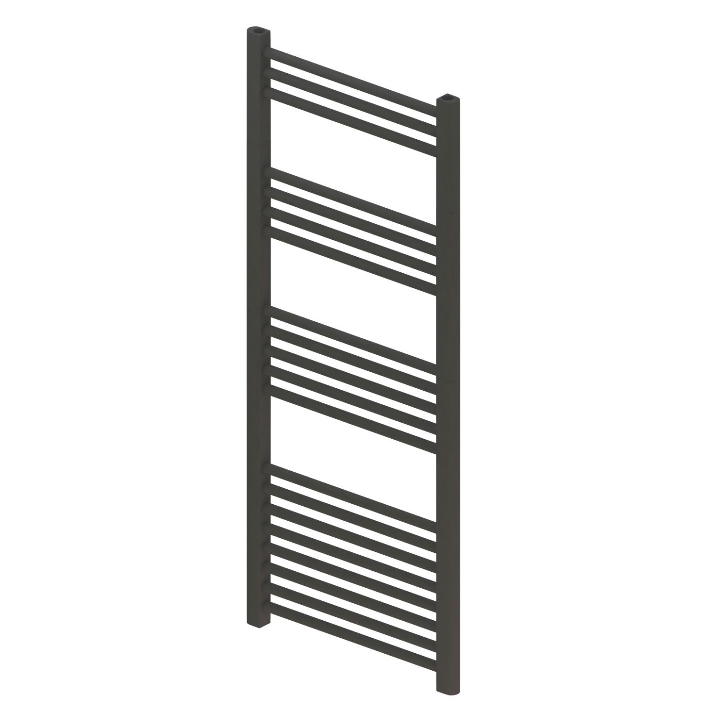 BWS Designradiator boss & wessing vertico multirail 120x40 cm antraciet zij-onderaansluiting