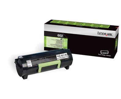 Lexmark 602 Black Toner Cartridge - 2500 Pages - Original