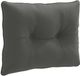 vidaXL Coussin de dossier PUTTEN 100% Polyester Anthracite 50 x 40 x 10 cm