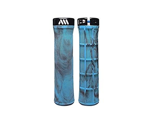 All Mountain Style Lichte AMS Berm Grips voor MTB - Blauw Camo