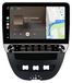 autoradio 10.1-inch met 2+64GB geheugen, Android 15, geschikt voor Toyota Aygo, Citroën C1 en Peugeot 107 (modeljaren 2005-2014). Inclusief draadloze CarPlay, Android Auto, WiFi, GPS-navigatie, RDS, DSP en DAB+. Bluetooth