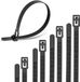Shenzhen Haorui Industrial Technology Co., Ltd. Attaches-câbles réutilisables - Noir - 200 pièces - 30 cm
