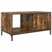 vidaXL Salontafel, gerookt eikenfineer, 90 x 49 x 46 cm, houtvezelplaat