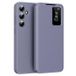 Samsung Galaxy A16 Smart Clear View Étui à rabat avec fente pour carte - Gris Violet