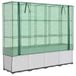 Jardinière surélevée avec cache-pot 160x40x153 cm aspect rotin