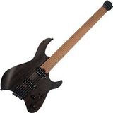 Cort Space G6MS Semi Gloss Trans Black headless multiscale elektrische gitaar met gigbag