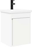 vidaXL Badkamermeubel met kraan Wit 42 x 40 x 74,5 cm