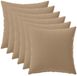 vidaXL Coussin 6 pièces Heerlen Taupe 45 x 45 cm Polyester
