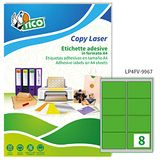 Tico LP4FV-9967 etiketten, afgeronde hoeken, 70 FF, 99.1 x 67.7, groen, 70 stuks