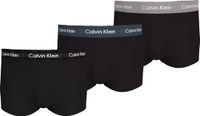 Calvin Klein Low Rise Trunks (3-pack) - Heren Boxershorts - Katoen - Zwart/Grijs/Blauw - Maat XL