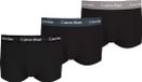 Calvin Klein Low Rise Trunks (3-pack) - Heren Boxershorts - Katoen - Zwart/Grijs/Blauw - Maat XL