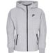 Nike W Sportswear Tech Fleece Windrunner Hoodie Dk Grey Heather/black