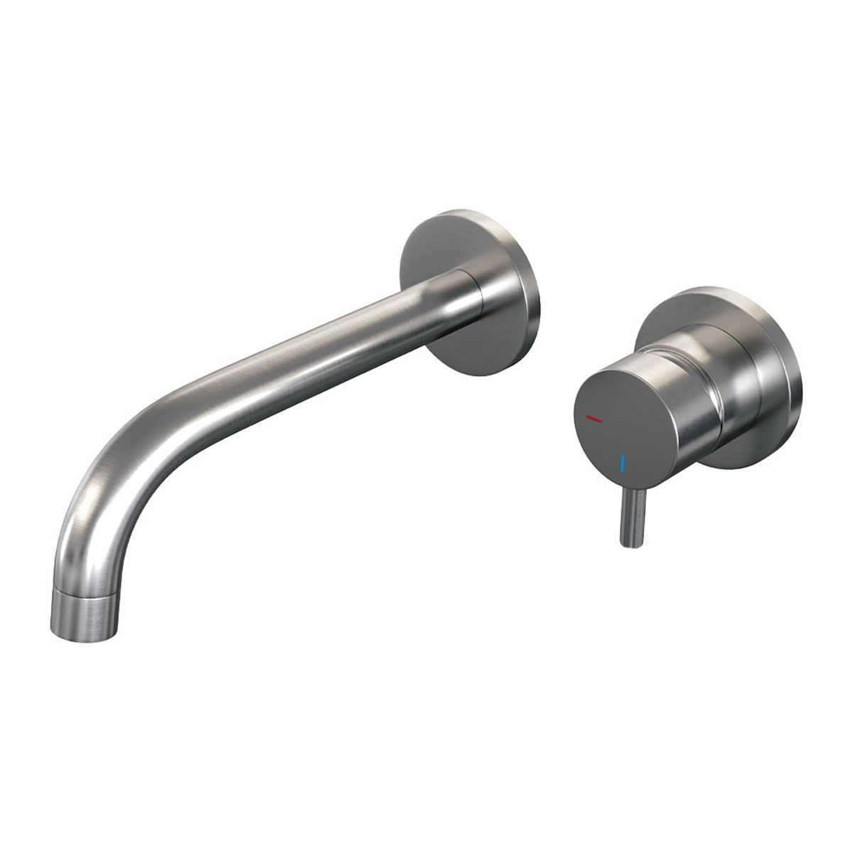 Brauer Wastafelkraan Inbouw Brushed Edition B5 Coldstart Mengkraan Rond Geborsteld RVS 1 Greeps